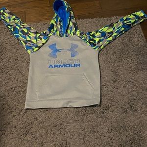 Under armor hoodie (blue, light green and gray)